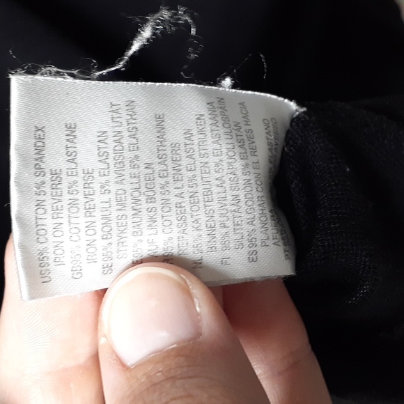 H&M Black Cotton T-Shirt, Size L - Picture 8 of 8